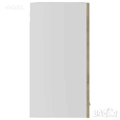 vidaXL Висящ стъклен шкаф "Lyon", дъб сонома, 60x31x60 см, инженерно дърво, снимка 7 - Шкафове - 56147726