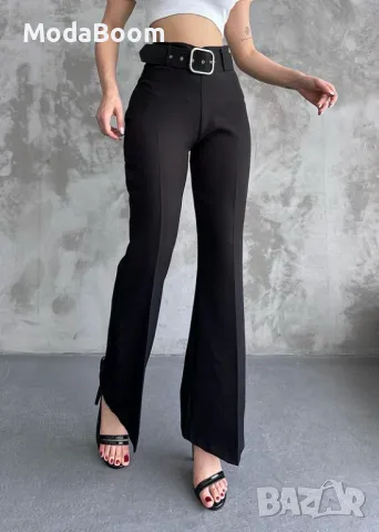 Елегантен дамски панталон с колан, снимка 2 - Костюми - 48063391