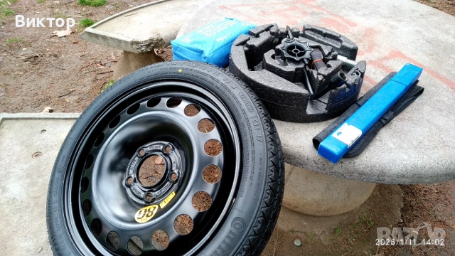 Резервна гума-Патерица за Опел Астра-J пълен комплект! Нова!, снимка 8 - Гуми и джанти - 53064070