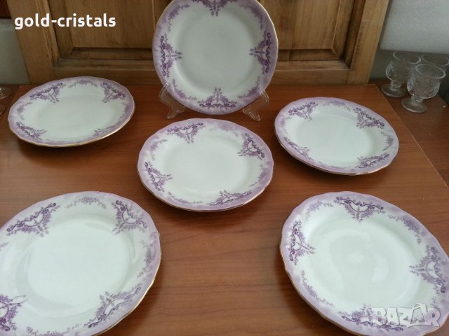 Стар български порцелан чинии, снимка 3 - Антикварни и старинни предмети - 33961726