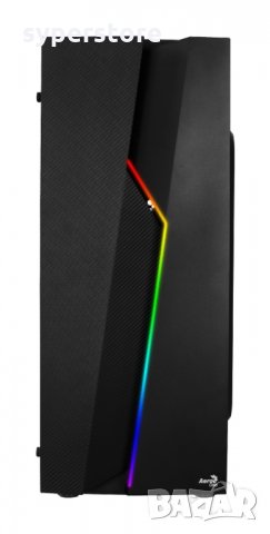 Кутия за компютър AeroCool PV15012.11 Черна ATX Middle Tower RGB Подсветка, снимка 5 - Захранвания и кутии - 33814188