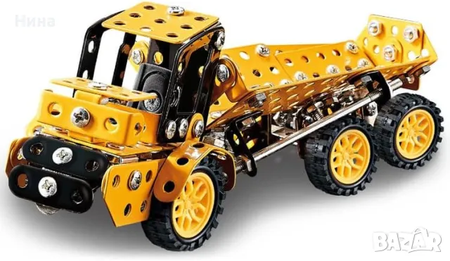 Метален конструктор земеделска машина, 221 части, снимка 2 - Конструктори - 47373553