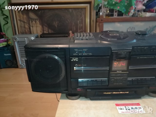 JVC-BIG JVC ГОЛЯМ ЯПОНСКИ КАСЕТОФОН 0103221123, снимка 3 - Радиокасетофони, транзистори - 35953777