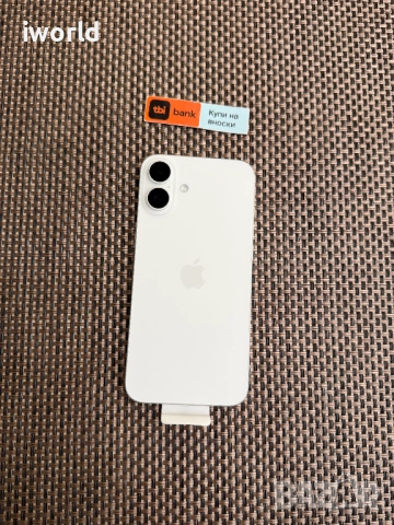 НОВ❗️ 256gb❗️ iPhone 16 PLUS ❗️Лизин iPhone 16 PLUS ❗️Лизинг от 56лв/м ❗️ бял ❗️ white Гаранция❗️
