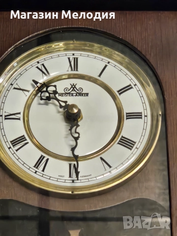 Стенен часовник с ретро дизайн Meister Anker В отлично техническо и визуално състояние., снимка 4 - Стенни часовници - 42096839