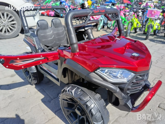 TEXAS акумулаторен джип FAST UTV червен