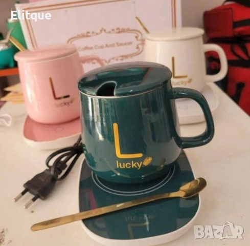 Комплект нагревател, чаша и капак за чаша 