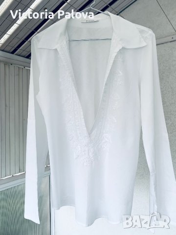 Много красива бяла блуза B. JOUNG, снимка 7 - Корсети, бюстиета, топове - 41622222