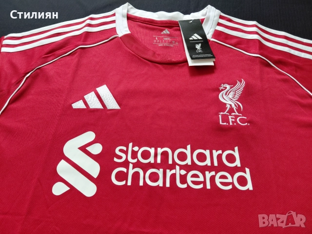 Официала тениска на Liverpool за сезон 2025/26, създаден от Adidas
