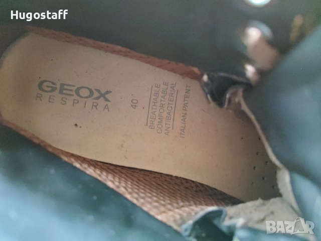 Мъжки  водоустойчиви боти до глезена Geox Amphibiox Respira обувки боти кецове кожа 40, снимка 7 - Ежедневни обувки - 52532980