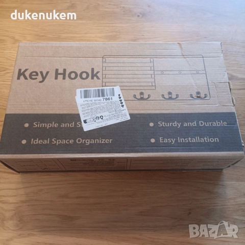 Кутия за ключове с 8 куки, рафт за съхранение, магнитен държач, снимка 11 - Етажерки - 52276582