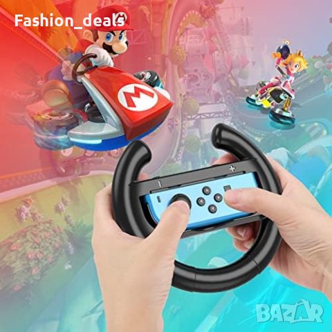 Нов Комлект Mooroer състезателен волан съвместим с Nintendo Switch/Switch OLED Joy/Деца Игра, снимка 6 - Други игри - 41261027