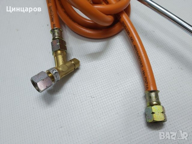 Горелка пропан-бутан 90см,маркуч 500см,защита стоп газ, снимка 6 - Други машини и части - 40167602