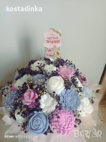 Сапунени букети , снимка 8 - Изкуствени цветя - 51714080