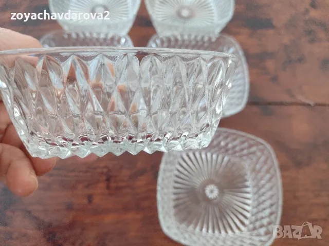 6 БР. НОВИ КВАДРАТНИ КУПИЧКИ ВИНТИДЖ DURALEX GLAS, снимка 4 - Други - 28412941