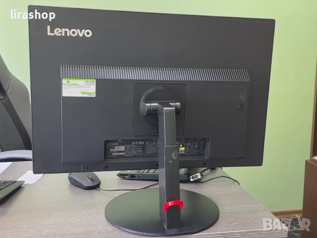 Монитор Lenovo ThinkVision T2454p 24 инча FULL HD VGA, HDMI, DisplayPort, снимка 2 - Монитори - 56323138