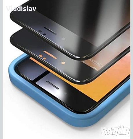 Bewahly Анти-шпионско закалено стъклено фолио за iPhone 12 / 12 Pro [2 броя], снимка 2 - Калъфи, кейсове - 52775256