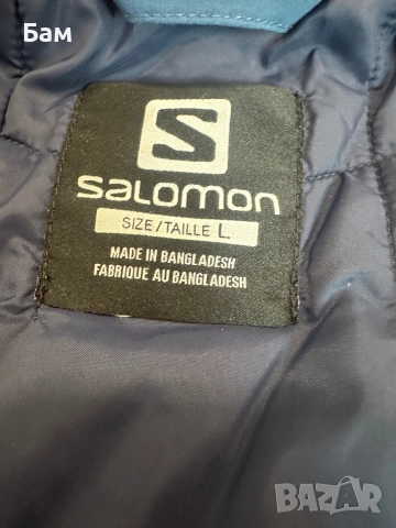 Оригинално мъжко яке за Ски Salomon Edge Ski Jacket размер Л 20000 мм воден стълб , снимка 9 - Зимни спортове - 52482717