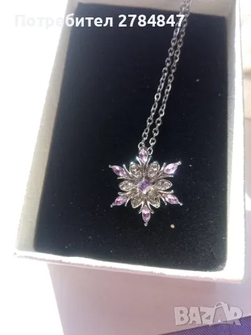 Колие с кристали , снимка 4 - Колиета, медальони, синджири - 49045043