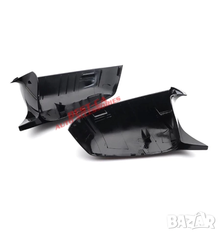 Капаци огледала със щипки черен гланц Batman Style за BMW F01 F02 F06 F07 F10 F11 F12 F13 pre-lci, снимка 3 - Аксесоари и консумативи - 52731719