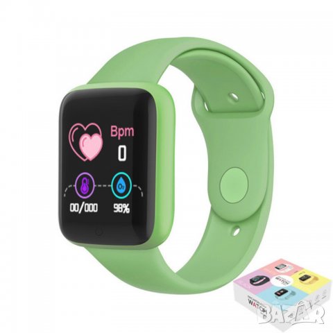 НОВИ! 8 цвятa Смарт гривна часовник Smart Watch калории кръвно крачкомер пулс, снимка 9 - Смарт гривни - 34857414