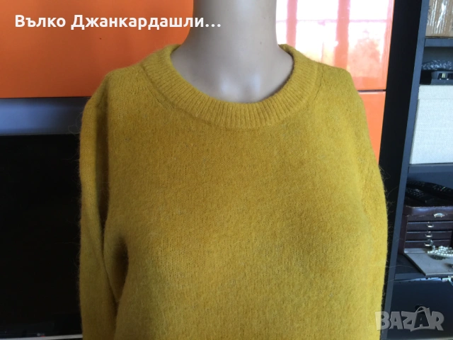 Дамски пуловер H&M в цвят горчица, размер М, снимка 3 - Блузи с дълъг ръкав и пуловери - 53768759