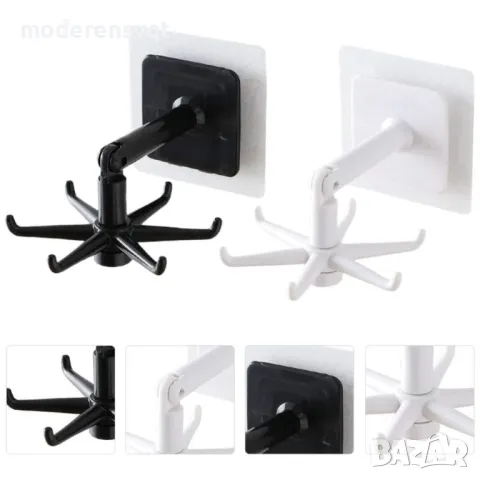 Въртяща закачалка за прибори самозалепваща, снимка 4 - Други - 47498209