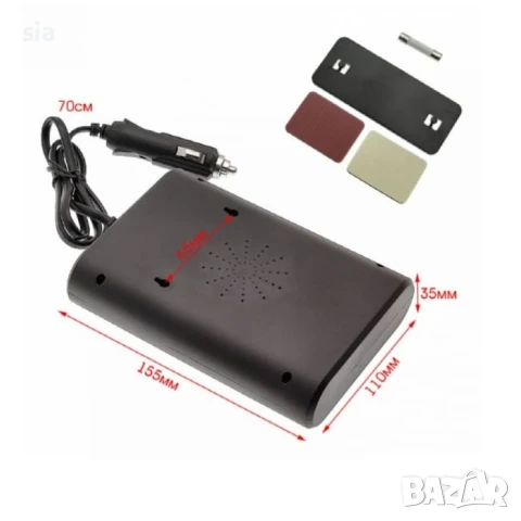  Преобразувател на напрежение 12V/24V към 220V 200W, снимка 3 - Аксесоари и консумативи - 48940744