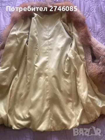 Палто от естествен косъм лисица, снимка 6 - Палта, манта - 49052939