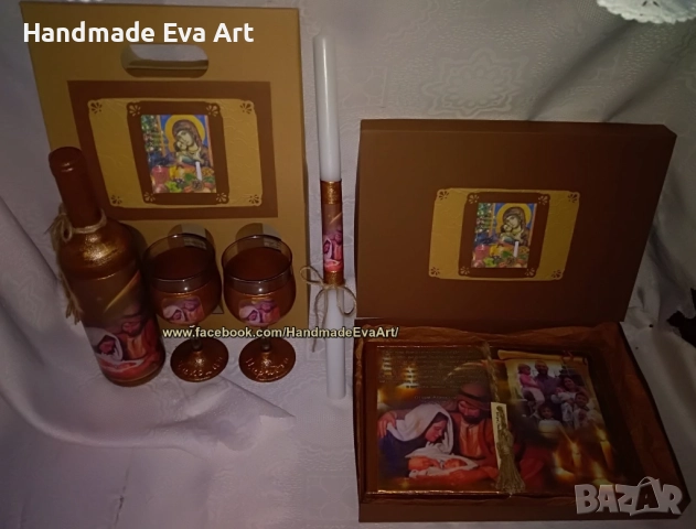 Подарък за Коледа/ Рождество- Старинна книга с Рождество Христово+ благословия или личен поздрав, снимка 9 - Коледни подаръци - 52264327