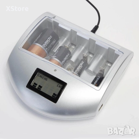 Универсално зарядно устройство за батерии с LCD дисплей и USB порт CHARGE KING, снимка 5 - Друга електроника - 52555997