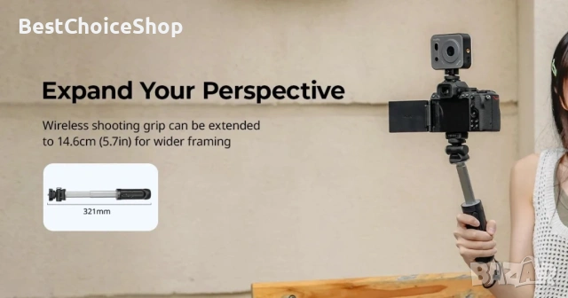 SmallRig SR-RG2 Многофункционален безжичен захват за снимане за Nikon Canon Sony, снимка 12 - Чанти, стативи, аксесоари - 53517531