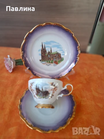 Троен порцеланов сет, снимка 3 - Чаши - 50955567