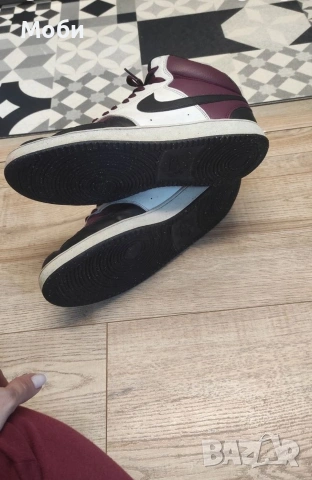 NIKE Court Vision Mid-Кожени мъжки кецове Найк ном.43, снимка 6 - Маратонки - 53041115