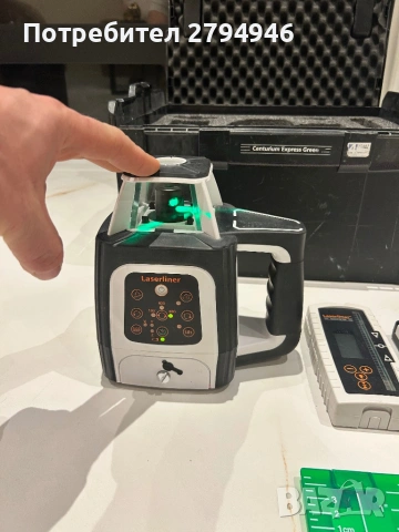 Лазарен нивилир зелен Laserliner ротационен, снимка 2 - Друга електроника - 53062230