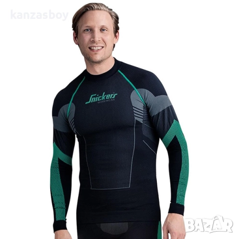 snickers flexiwork seamless - мъжка работна термо-блуза ХЛ