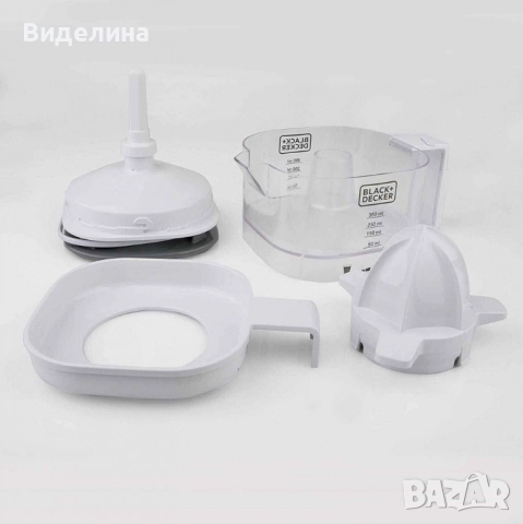 Цитрус преса сокоизтисквачка Black&Decker BXCJ25E, 25W, 350 мл, Бял, снимка 3 - Сокоизстисквачки и цитрус преси - 51818103