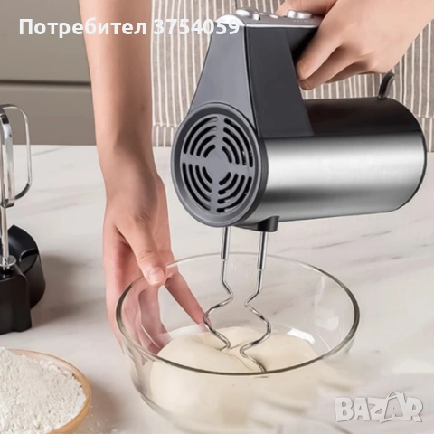 Кухненски миксер SERANOVA Home – Метални бъркалки, лек и мощен, снимка 2 - Миксери - 53099459