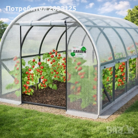 Градинска четирисегментна бяла оранжерия - модерен и ярък дизайн - 6 х 3 х 2м, снимка 8 - Оранжерии - 53660229