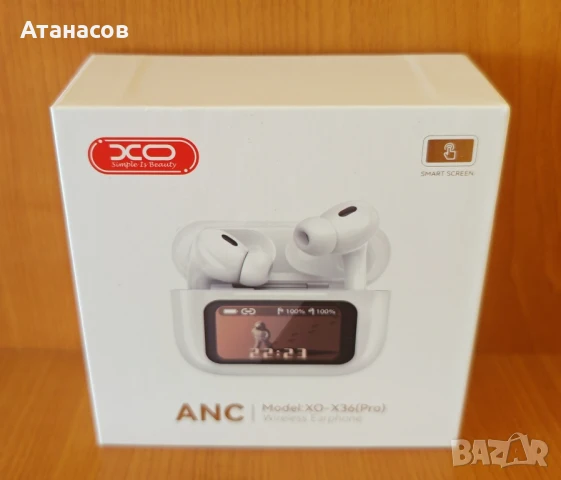 Слушалки безжични ANC XO-X36(Pro) Bluetooth 5.3 с дисплей, снимка 2 - Слушалки и портативни колонки - 50979867