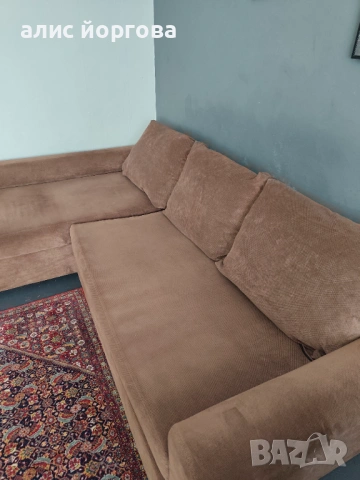 Деван ъглов , снимка 3 - Дивани и мека мебел - 53753064