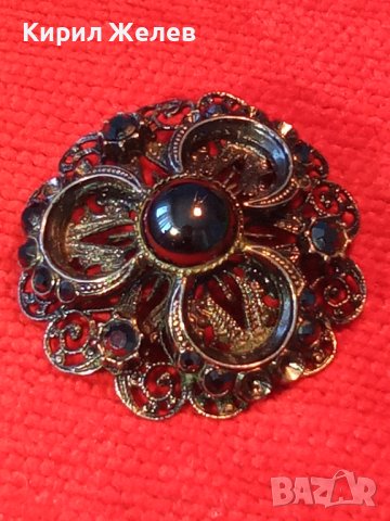 СКЪПОЦЕННА АРТ-ДЕКО СТИЛ СТАРА ФИЛИГРАННА БРОШКА РЕТРО БИЖУ 22740, снимка 9 - Антикварни и старинни предмети - 33127370