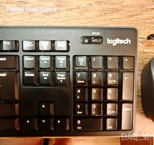 Безжичнен / USB комплект мишка с клавиатура! Logitech, снимка 7 - Клавиатури и мишки - 53741619