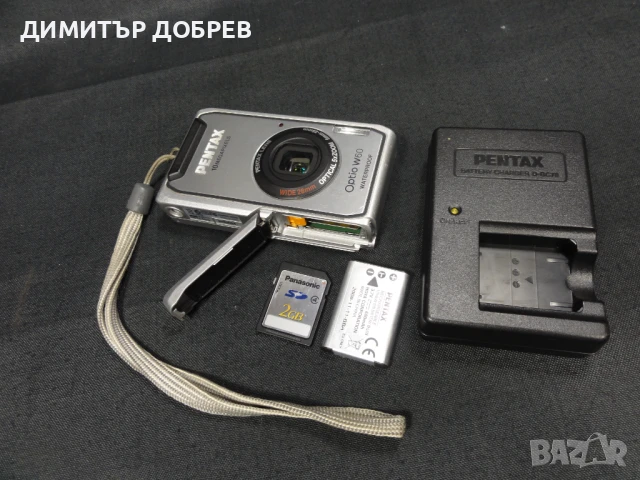 ФОТОАПАРАТ PENTAX OPTIO W60 10MP DIGITAL CAMERA, снимка 11 - Фотоапарати - 50644367