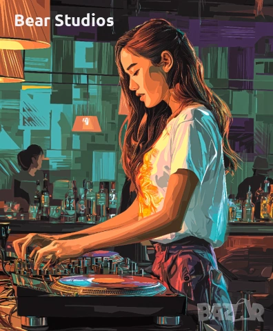 Постер / плакат, матов - DJ girl