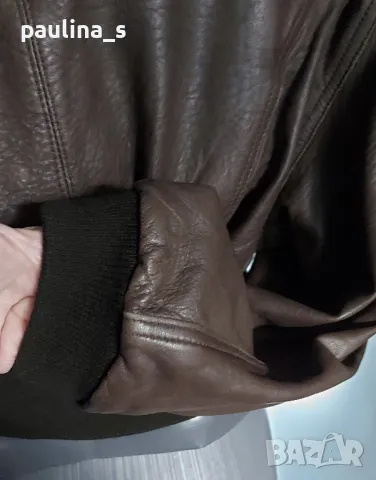 Винтидж / Рядка находка / Естествена кожа яке "Clan" / голям размер , снимка 8 - Якета - 48052592
