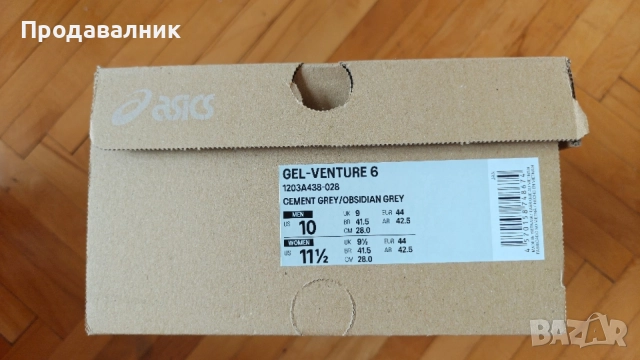 ASICS GEL-VENTURE 6 (Размер 44 / 28 см) – Чисто нови, снимка 5 - Маратонки - 55828776