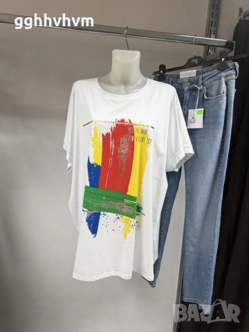 нова дамска тениска 2хл/3хл, снимка 3 - Тениски - 56148489