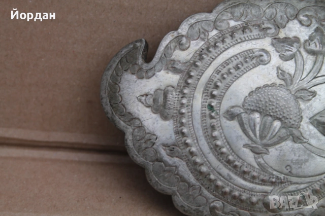 Сребърна възрожденска пафта, снимка 2 - Антикварни и старинни предмети - 53862888
