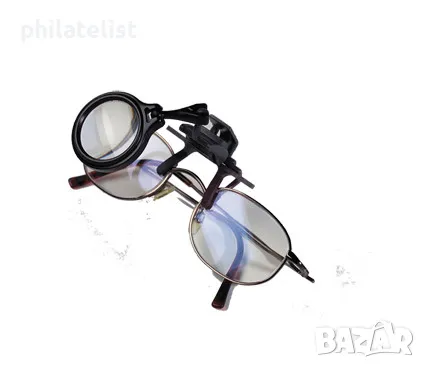 LEUCHTTURM - Лупа с щипка за захващане към очила 